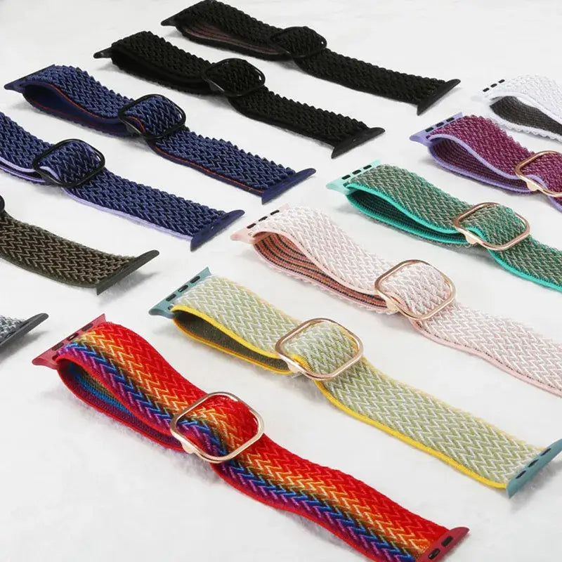 Elastisches Nylon-Smartwatch-Armband Austauschbar Komfortabel Langlebig Sportlich Aktiv | Sansoti