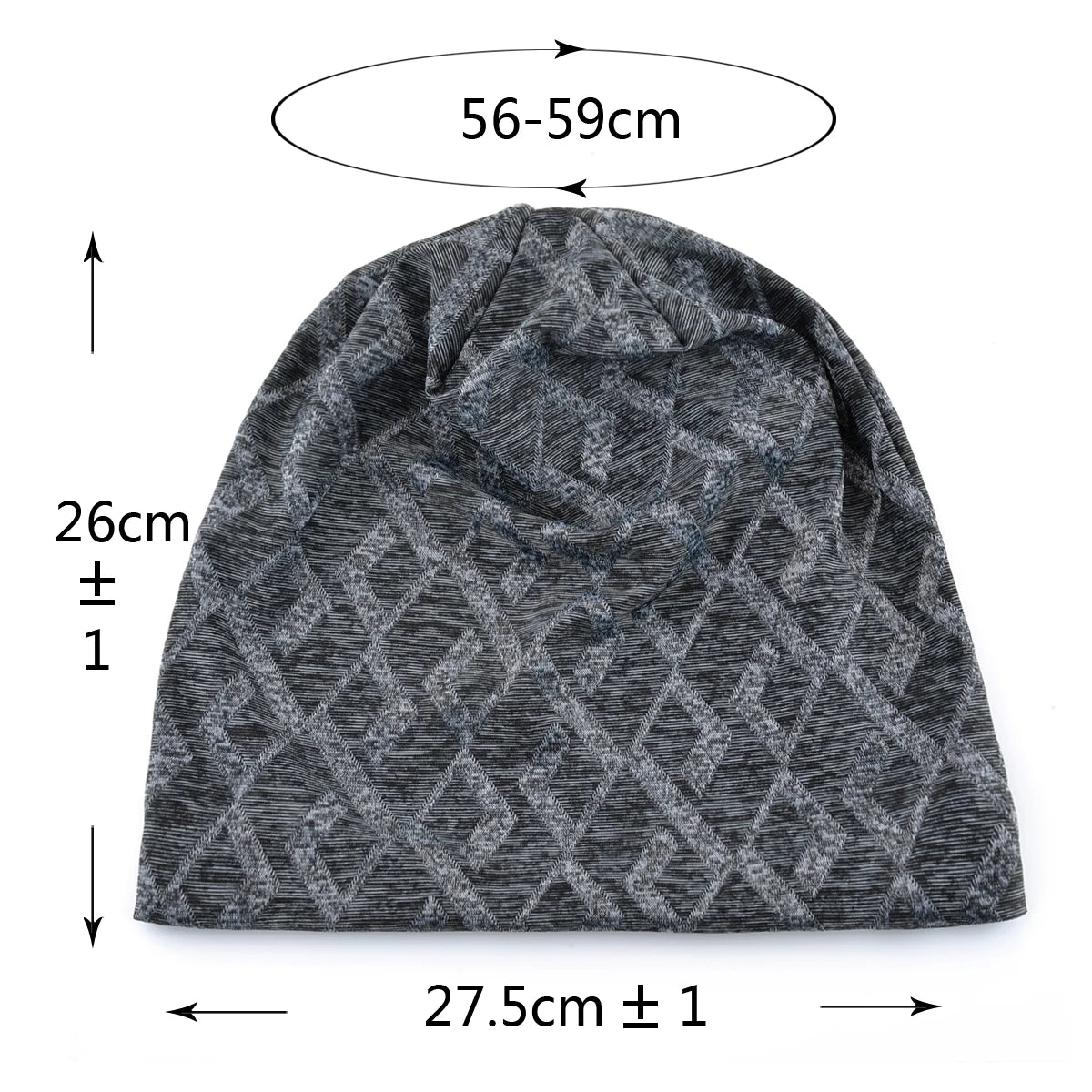 Couvre-chef tricoté unisexe, doux comme la soie, en maille légère, bonnet de sport respirant à motif jacquard hip-hop | Sansoti