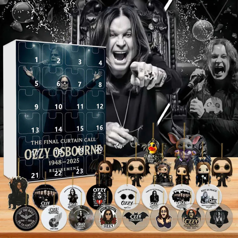 Rock-Adventskalender 24 Überraschungen Sammler Dezember-Countdown Minifiguren Anstecker Weihnachts-Geschenkset | Sansoti