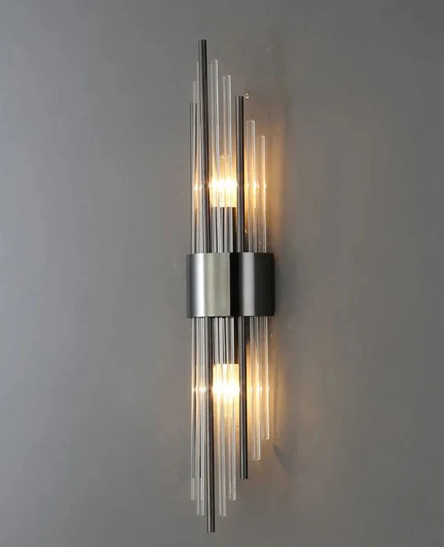 Kristallen Wandlamp met Gouden Afwerking voor Slaapkamer Hal Badkamer LED Verlichting Luxe Design Interieur | Sansoti