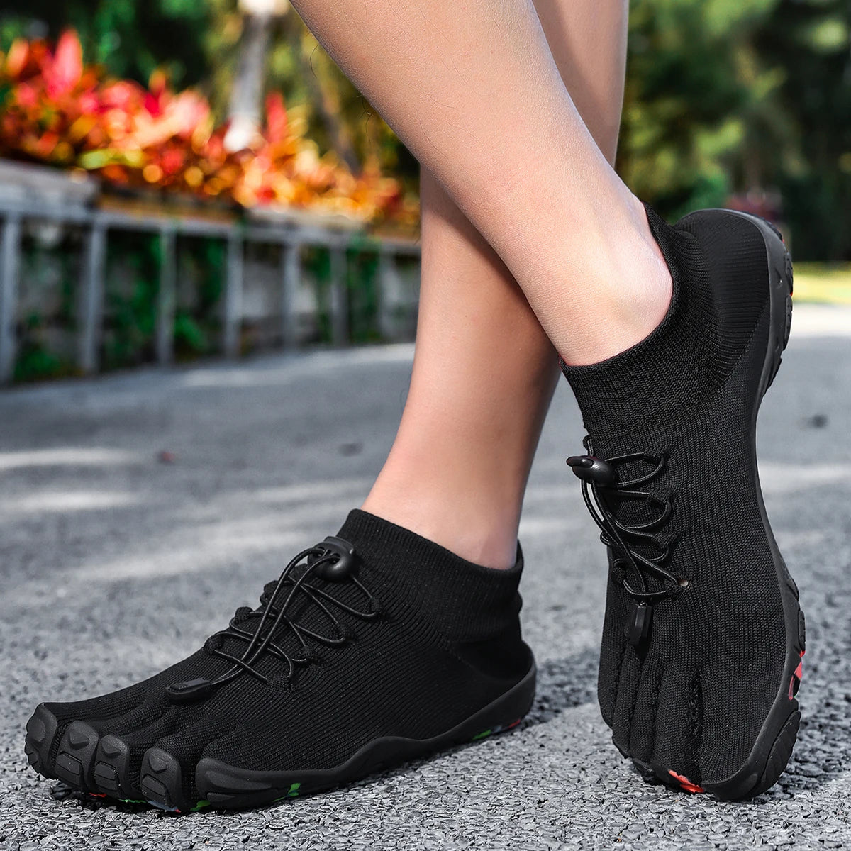 Wasserschuhe mit Zehenfächern, flexibel und griffig, für Strand, Yoga, Schwimmen, Laufen und Wassersport für Herren | Sansoti