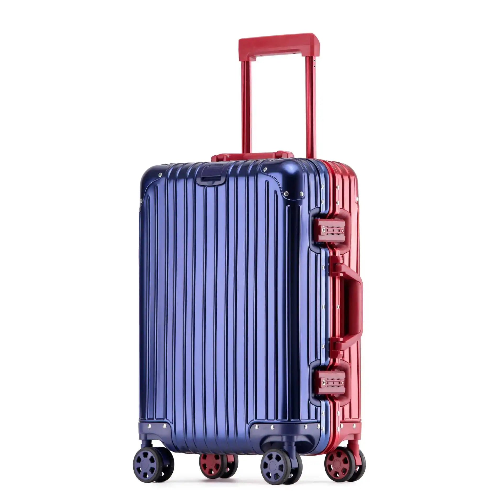 Aluminium-Magnesium Reiskoffer 360° Wielen TSA-Slot Handbagage & Ruimbagage 52-120L | Sansoti