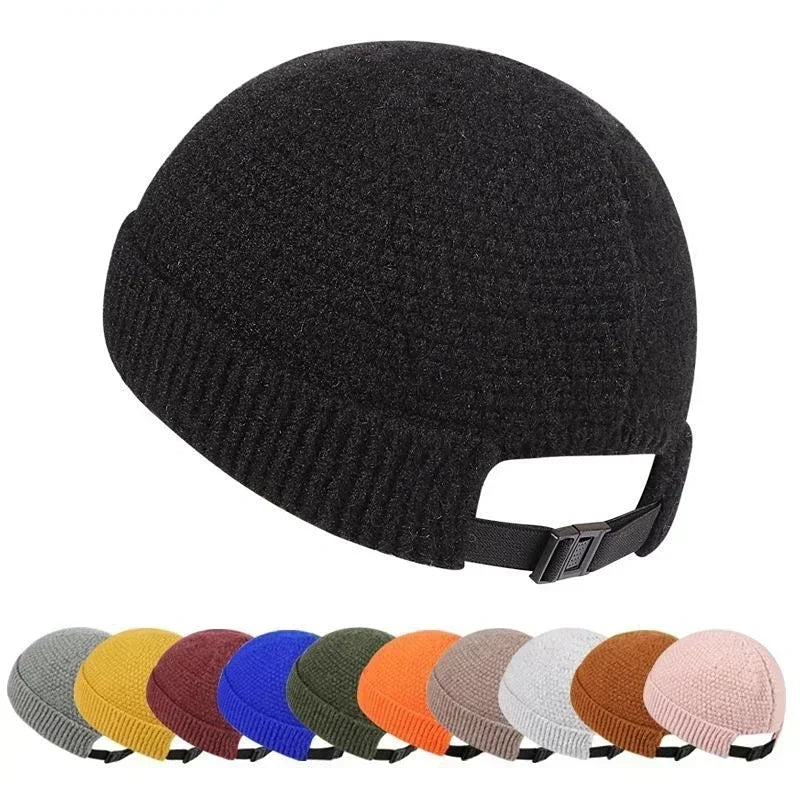 2026 NIEUWE Baseball Cap Man Gebreide Muts Warme Zachte Winter Hoeden Verhuurder Hip Hop Hoed Schedel Caps Outdoor Gerolde Motorkap Шляпа