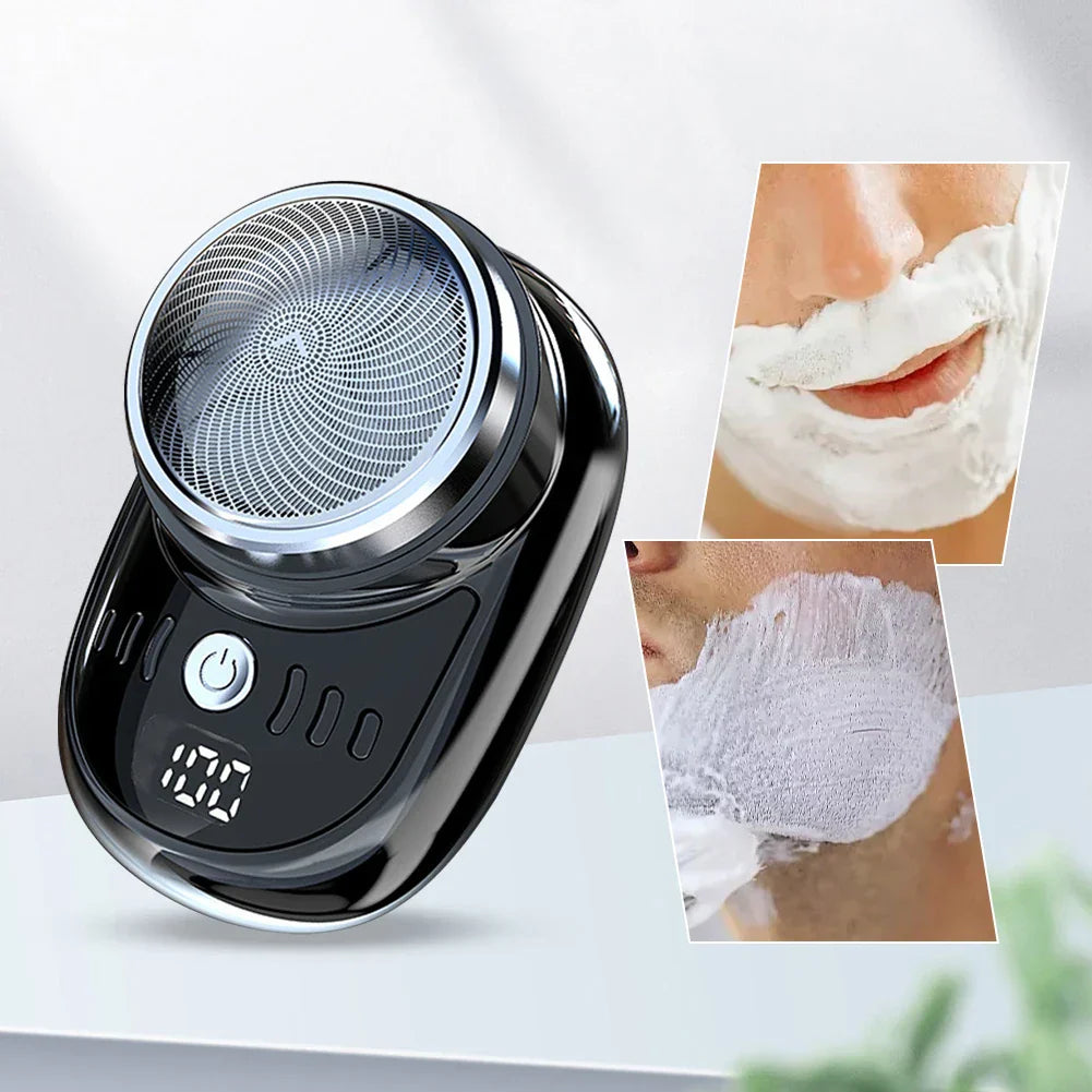 Compacte Oplaadbare Scheerapparaat USB Mini Draadloos Digitaal Display Afneembare Scheermes voor Reizen Mannen | Sansoti