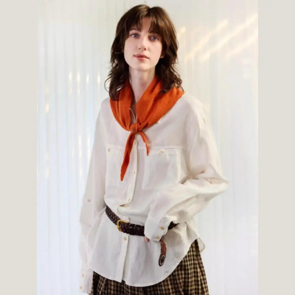 Gebreide Driehoekige Halsdoek Wol 38x105cm Wintersjaal Dames Effen Kleur Warm Omslagdoek Herfst Winter | Sansoti