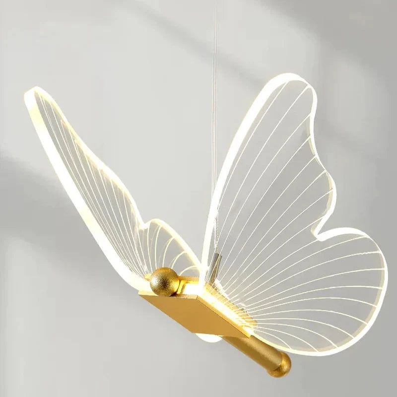 Vlinder Hanglamp LED Acryl Instelbaar Scandinavisch Design Eetkamer Woonkamer Slaapkamer Foyer Kinderkamer | Sansoti