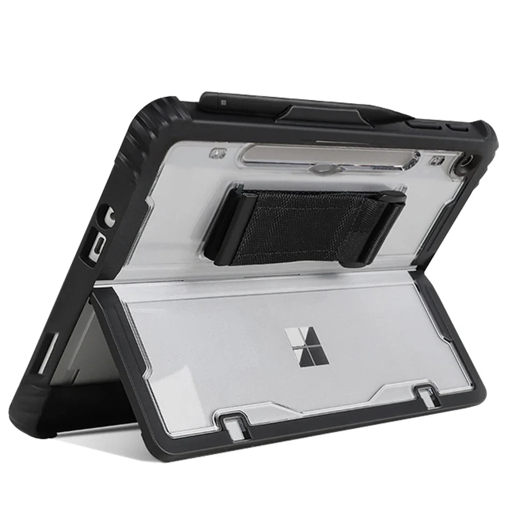 Protective Case for Surface Pro & Go – Shock-Resistant Tablet Case with Adjustable Shoulder Strap and Storage Compartments | Sansoti