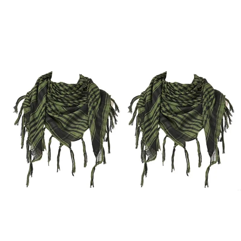 Bufanda de punto tradicional 100x100 cm con flecos para hombre y mujer, cálida y cómoda, de tejido suave para el invierno | Sansoti