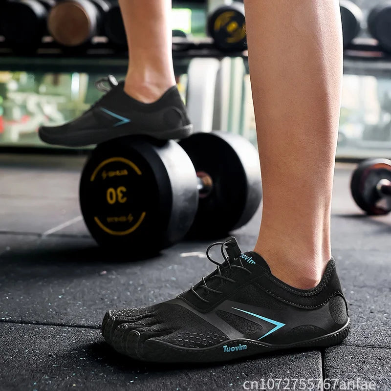 Multisport Barefoot Schoenen Unisex Mesh Zwart Grijs Blauw voor Gym Wandelen Fitness Wateractiviteiten | Sansoti