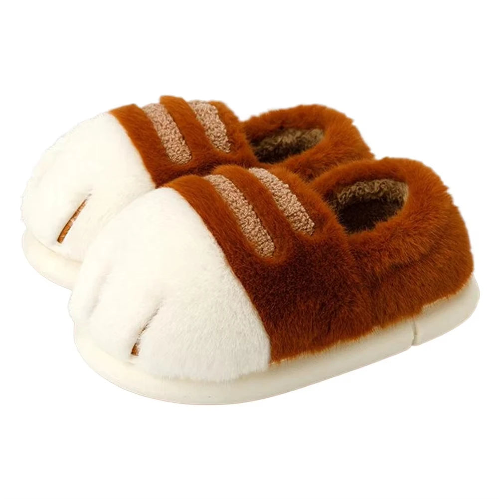 Pluche Instapslippers Kattendesign Antislip Warme Pantoffels Dames Huisschoenen Slides Comfortabel Binnenshuis | Sansoti