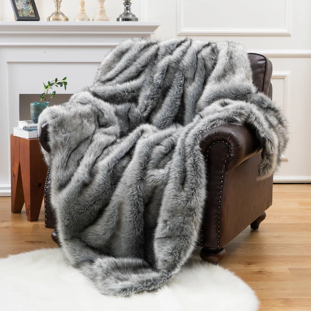 Luxe Nepbont Plaid - Zacht & Warm Sierkleed voor Bank of Bed | Sansoti