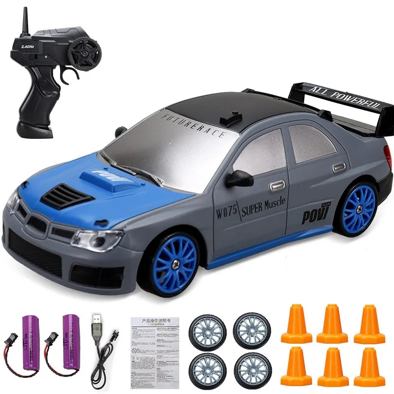 Minidrifter speelgoedauto RC-auto drift racer 2.4GHz afstandsbediening snelheid indoor outdoor kids jongens meisjes cadeau radiobestuurbare auto elektrisch voertuig | Sansoti
