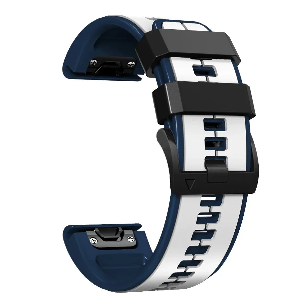 Bracelet de montre en silicone avec fermeture rapide, 22 mm et 26 mm, bracelet de smartwatch et bracelet de sport, confortable et résistant à l’eau | Sansoti