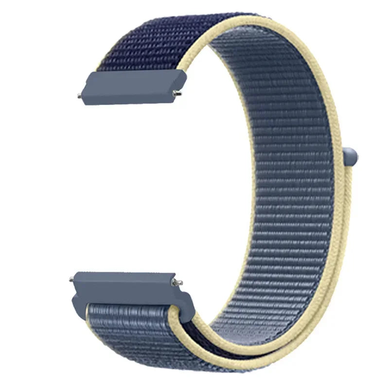 Verstellbares Nylon-Sportarmband für Smartwatches, 20 mm, 22 mm, atmungsaktives Armband, Sportuhr, leicht, Fitness | Sansoti