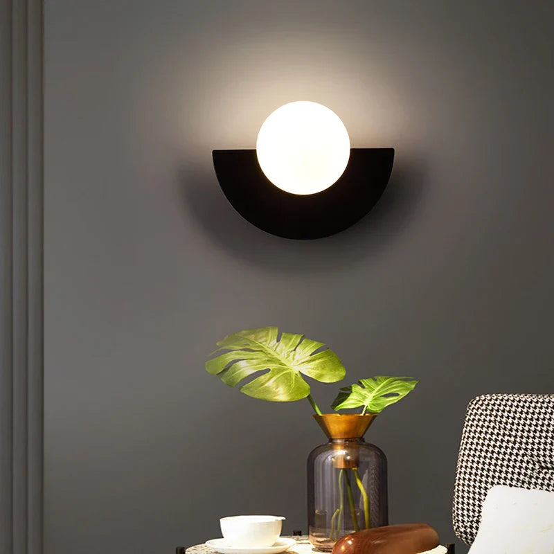 Moderne LED Wandlamp met Geometrisch Design voor Woonkamer & Slaapkamer | Sansoti