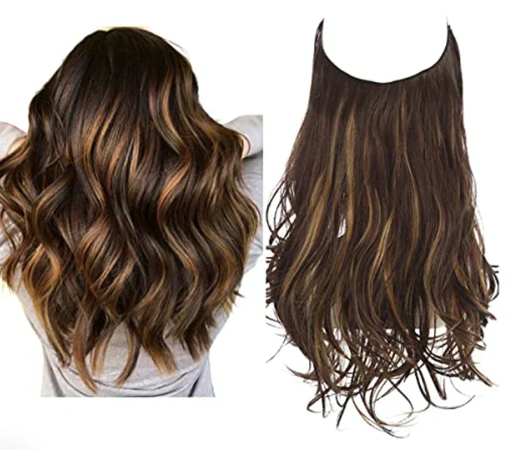 Human Hair Extensions 100% Natural REMY Quality Heat-Resistant Volume Long Hair 35-45cm Clip-In | Sansoti