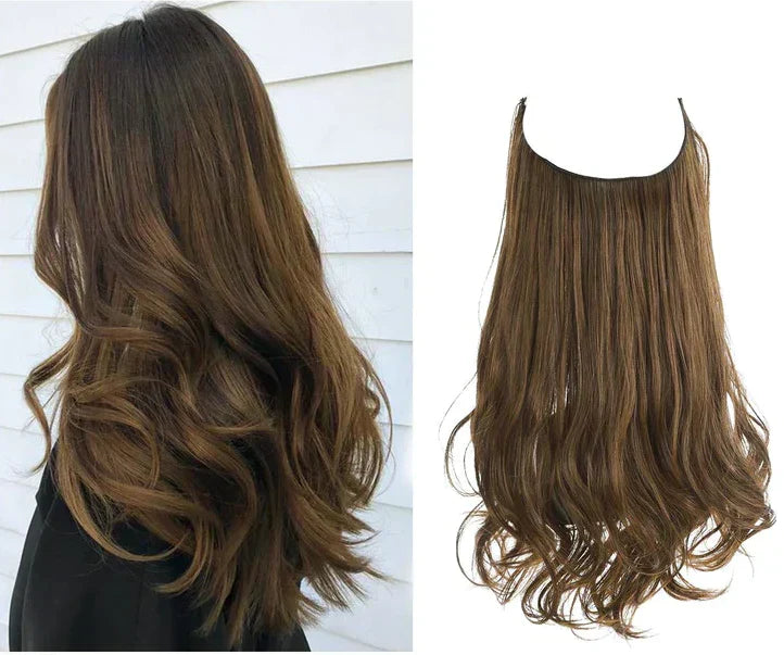 Human Hair Extensions 100% Natural REMY Quality Heat-Resistant Volume Long Hair 35-45cm Clip-In | Sansoti