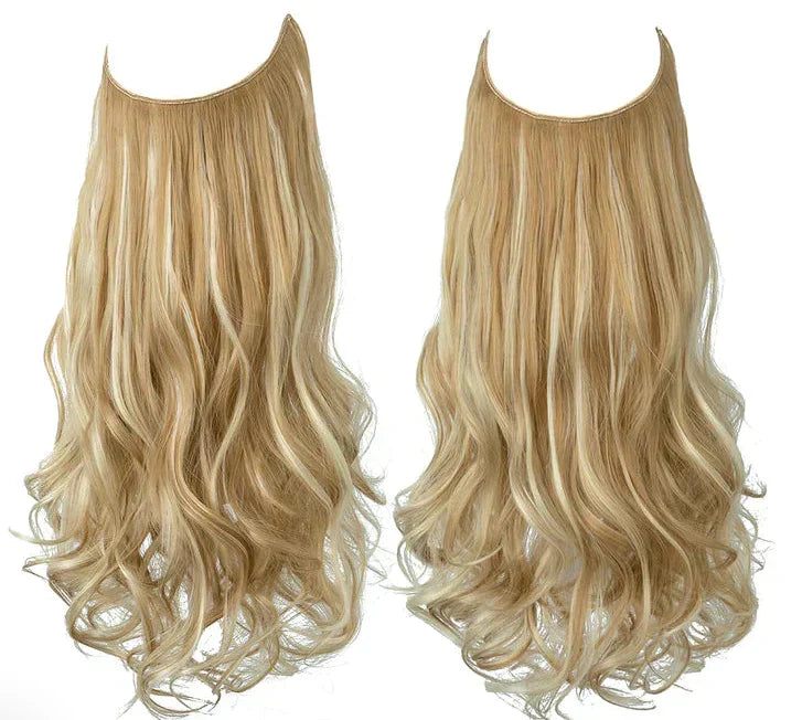Human Hair Extensions 100% Natural REMY Quality Heat-Resistant Volume Long Hair 35-45cm Clip-In | Sansoti