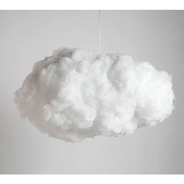 Wolken Hängeleuchte Baumwolle Weich Warm LED Weiß 40cm Schlafzimmer Deckenleuchte | Restfield