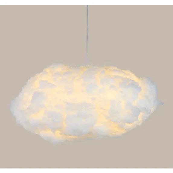 Wolken Hängeleuchte Baumwolle Weich Warm LED Weiß 40cm Schlafzimmer Deckenleuchte | Restfield