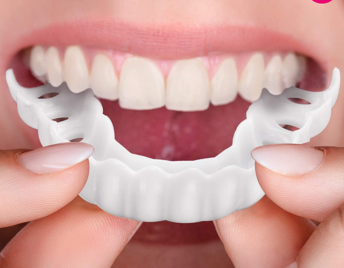 Prothèse dentaire cosmétique pour adultes – dents à clipser réglables pour un usage quotidien et les occasions spéciales | Sansoti