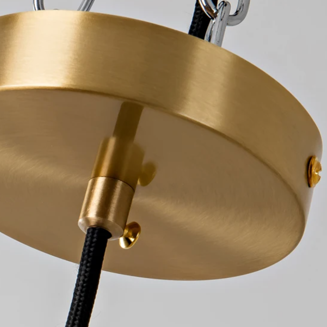 Marmeren Hanglamp met Koperen Afwerking – Moderne Scandinavische Verlichting | Sansoti