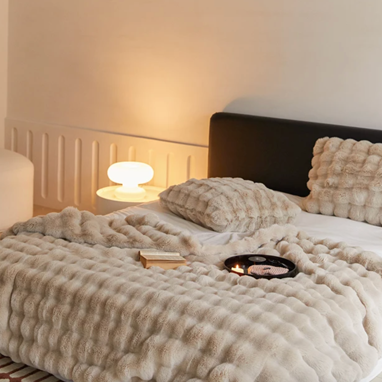 Zachte Imitatiebont Kussenhoes voor Bank en Bed – Luxe Pluche Sierkussen – Warm en Decoratief | Sansoti