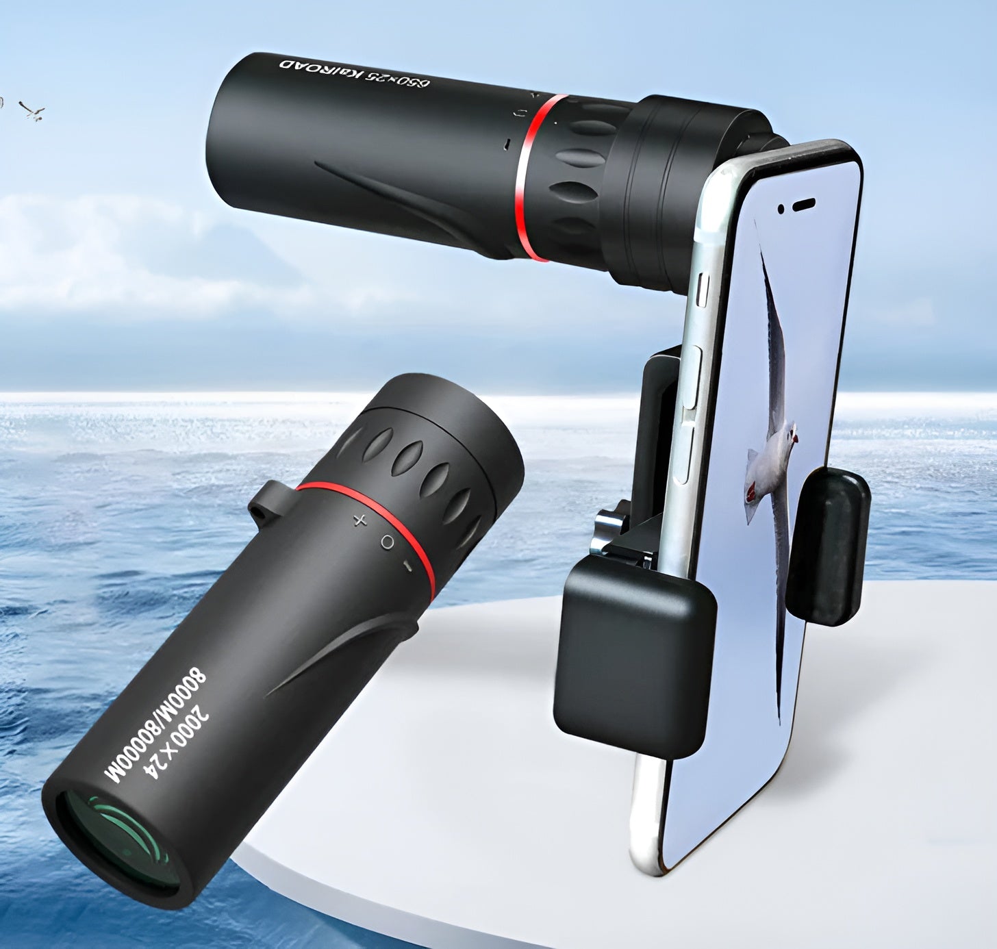 Compact Monoculair Telescoop 50x Vergroting Ultralicht 66g Wandelen Vogels Kijken Outdoor Avontuur Telescoop | Sansoti