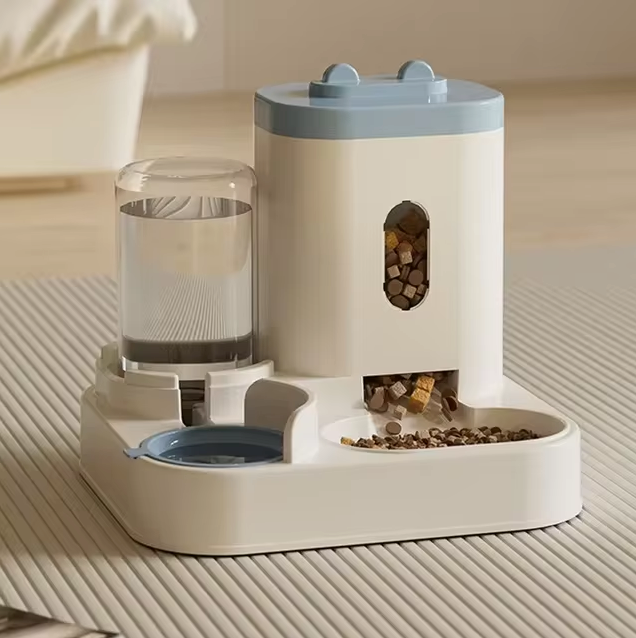 Katzenfutterbrunnen 2-in-1 Automatischer Futterspender 2300ml 1L | Restfield