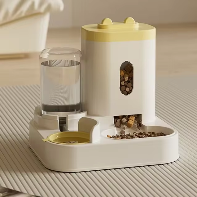 Katzenfutterbrunnen 2-in-1 Automatischer Futterspender 2300ml 1L | Restfield