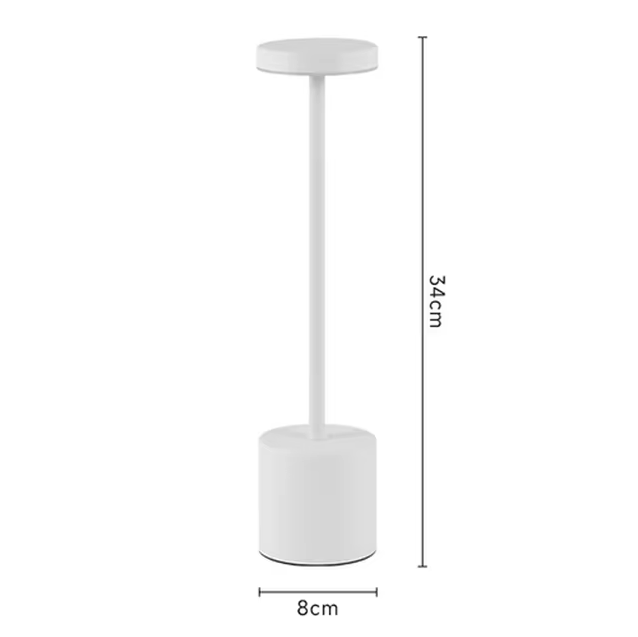 LED-Tischlampe Kabellos Wiederaufladbar mit Touch-Sensor – Dimmbare Design-Tischlampe