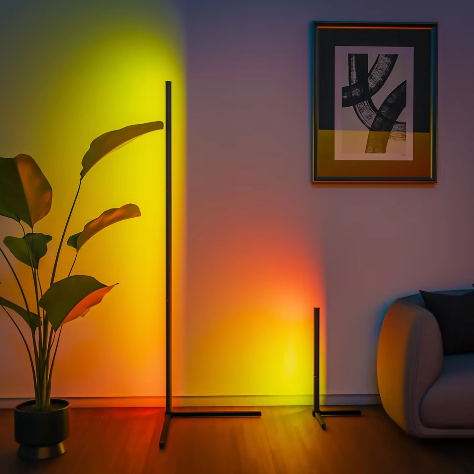 Smarte RGB Stehleuchte 150cm Traumfarbe Dimmbar App Bluetooth | Restfield