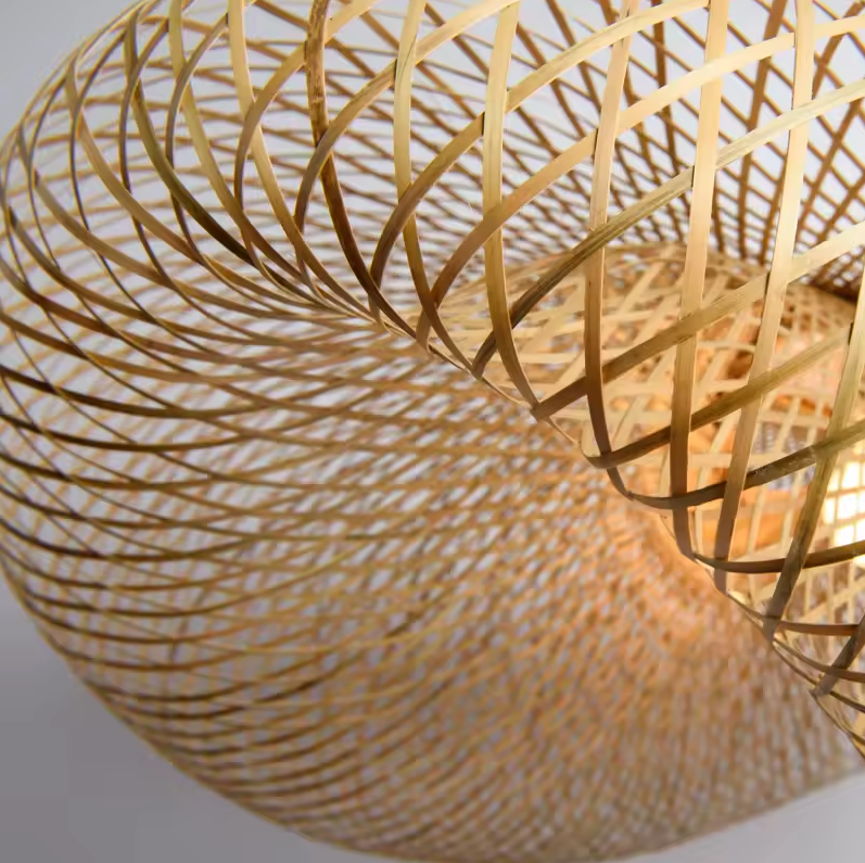 Bamboe Hanglamp Japans Design Handgeweven 40-80cm E27 | Sansoti