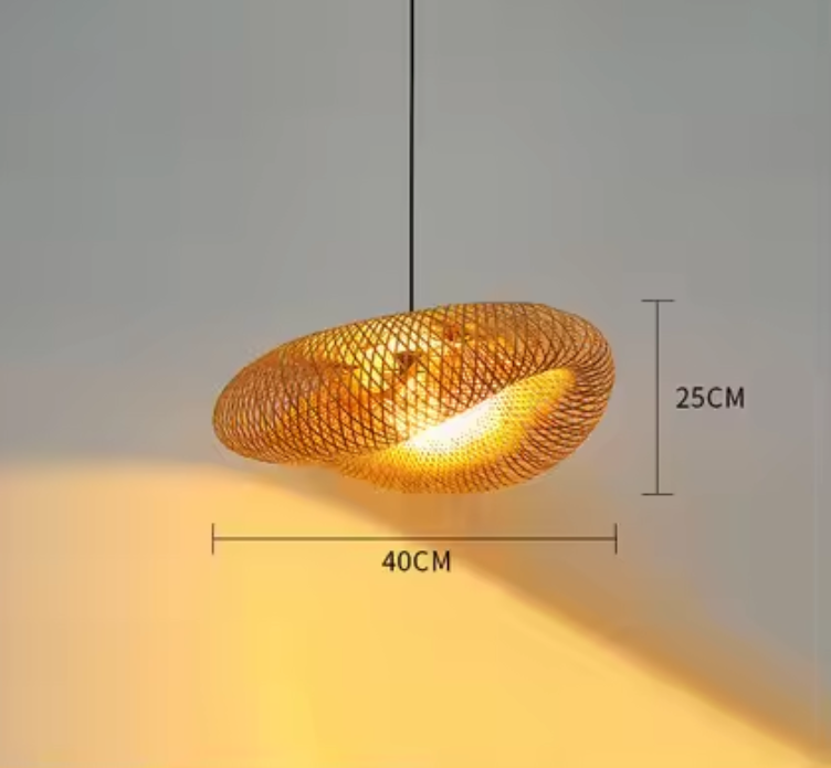 Bamboe Hanglamp Japans Design Handgeweven 40-80cm E27 | Sansoti
