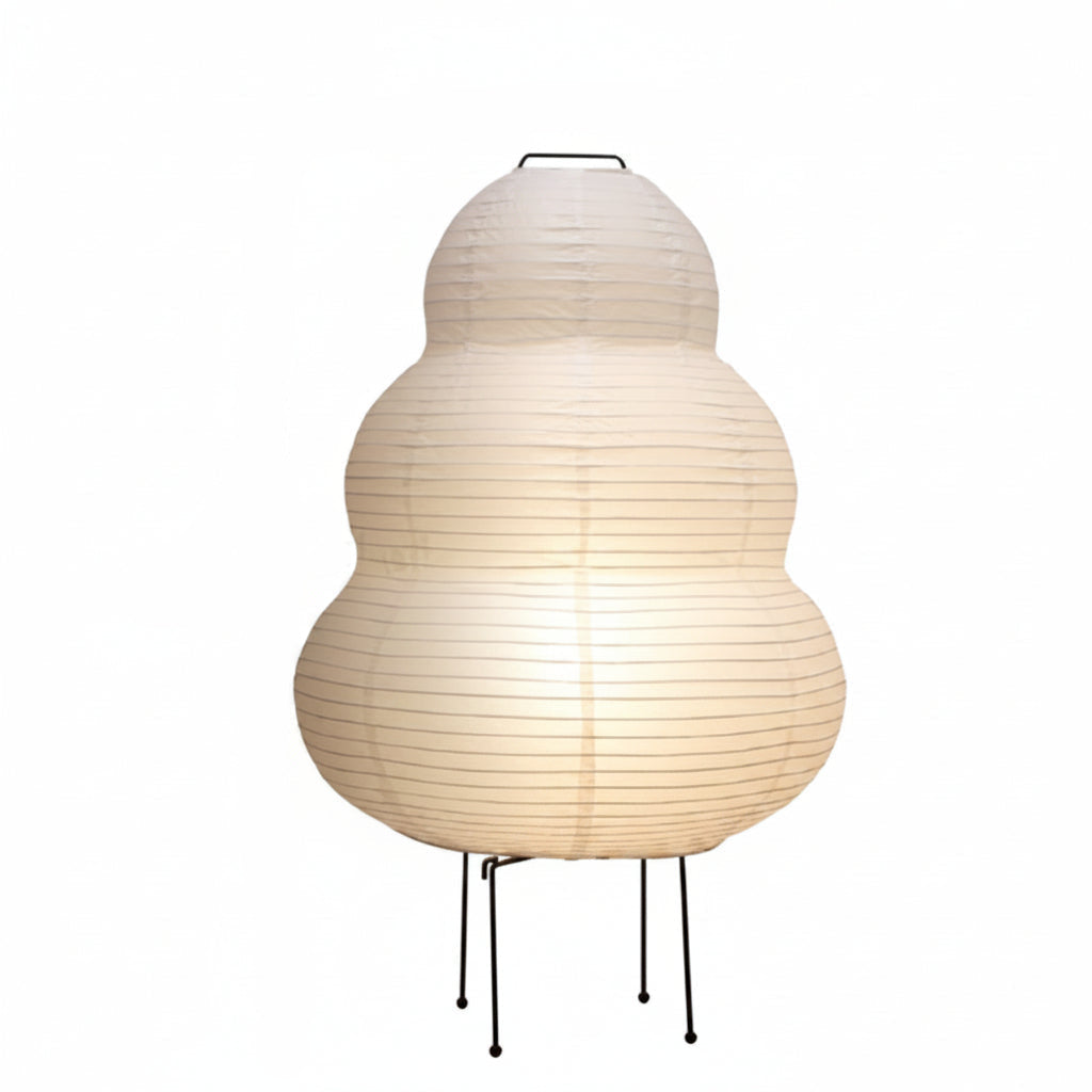 Von Japan inspirierte Tischlampe aus Reispapier 40 cm E27 stimmungsvolle Beleuchtung für Wohnzimmer, Schlafzimmer und Leseecke, warmes Licht | Sansoti