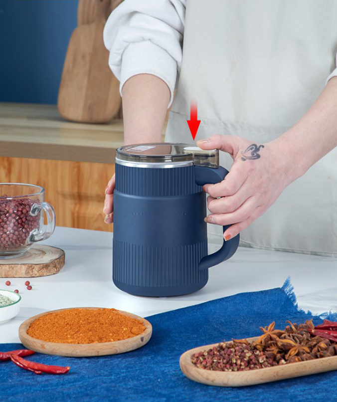 Kompakte elektrische Kaffeemühle aus Edelstahl, 300 W, für Kaffeebohnen, Getreide und Gewürze, geräuscharmes Küchengerät | Sansoti