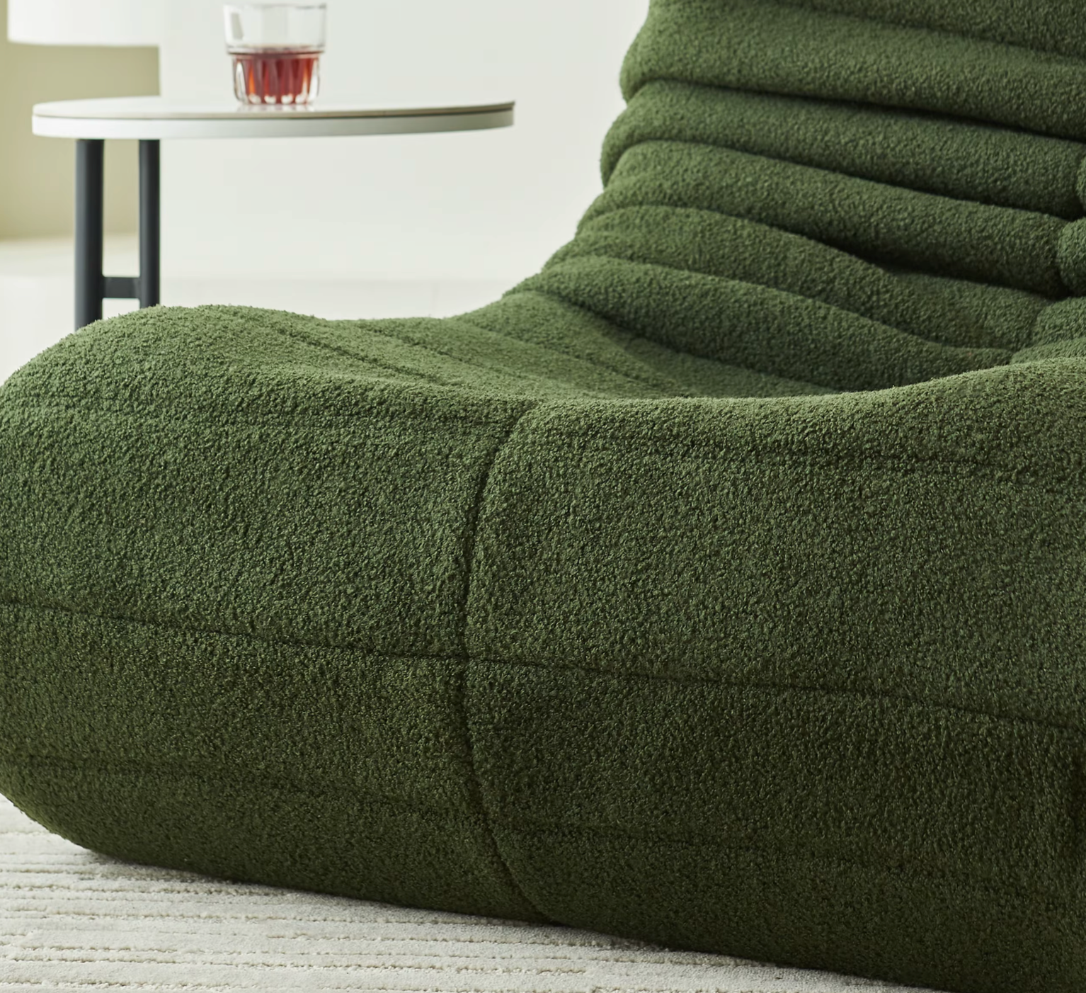 Sitzsack Sofa Samt Loungesessel Bodensessel mit Rückenlehne Memory Foam Relax | Restfield