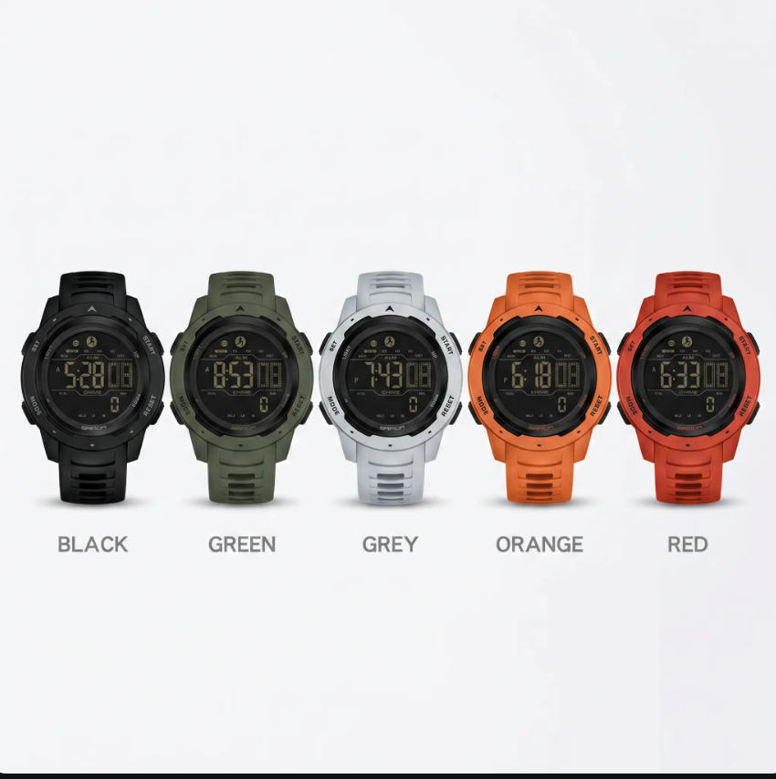 Digitaal Sporthorloge met Stappenteller – Waterbestendig Outdoorhorloge 5 Bar Waterdicht | Sansoti