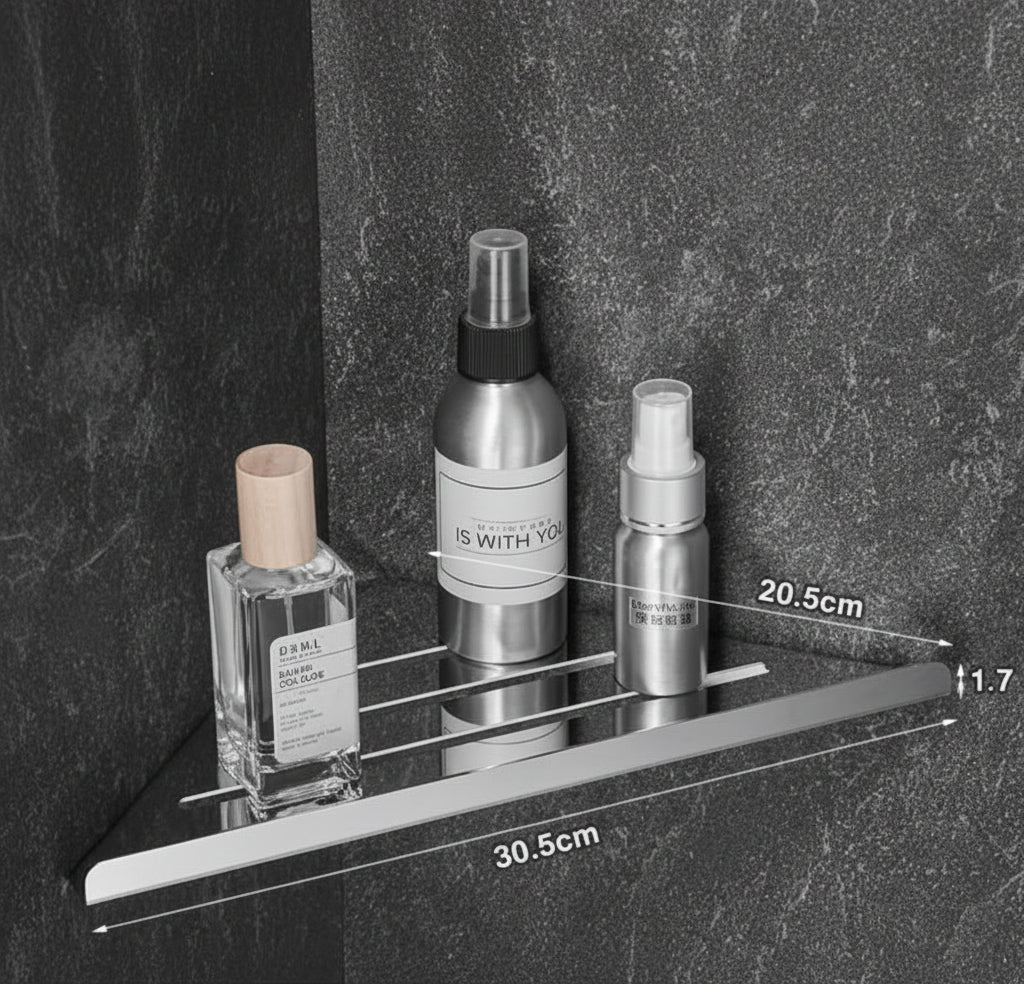 Eckablage Badezimmer Dusche Edelstahl Wandmontage Wasserablauf Hängeregal Aufbewahrungssystem Duschregal Duscheckablage | Sansoti