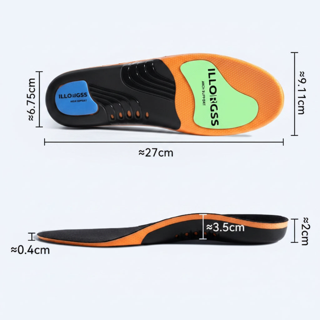 Ergonomische Einlegesohlen mit starker Unterstützung des Fußgewölbes für täglichen Tragekomfort Wandern Sport Schuhe | Sansoti