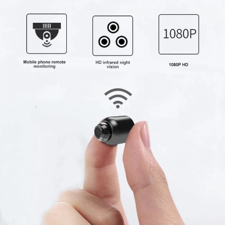 Waterdichte Mini Beveiligingscamera met Nachtzicht WiFi 1080P HD 160° Brede Hoek | Sansoti