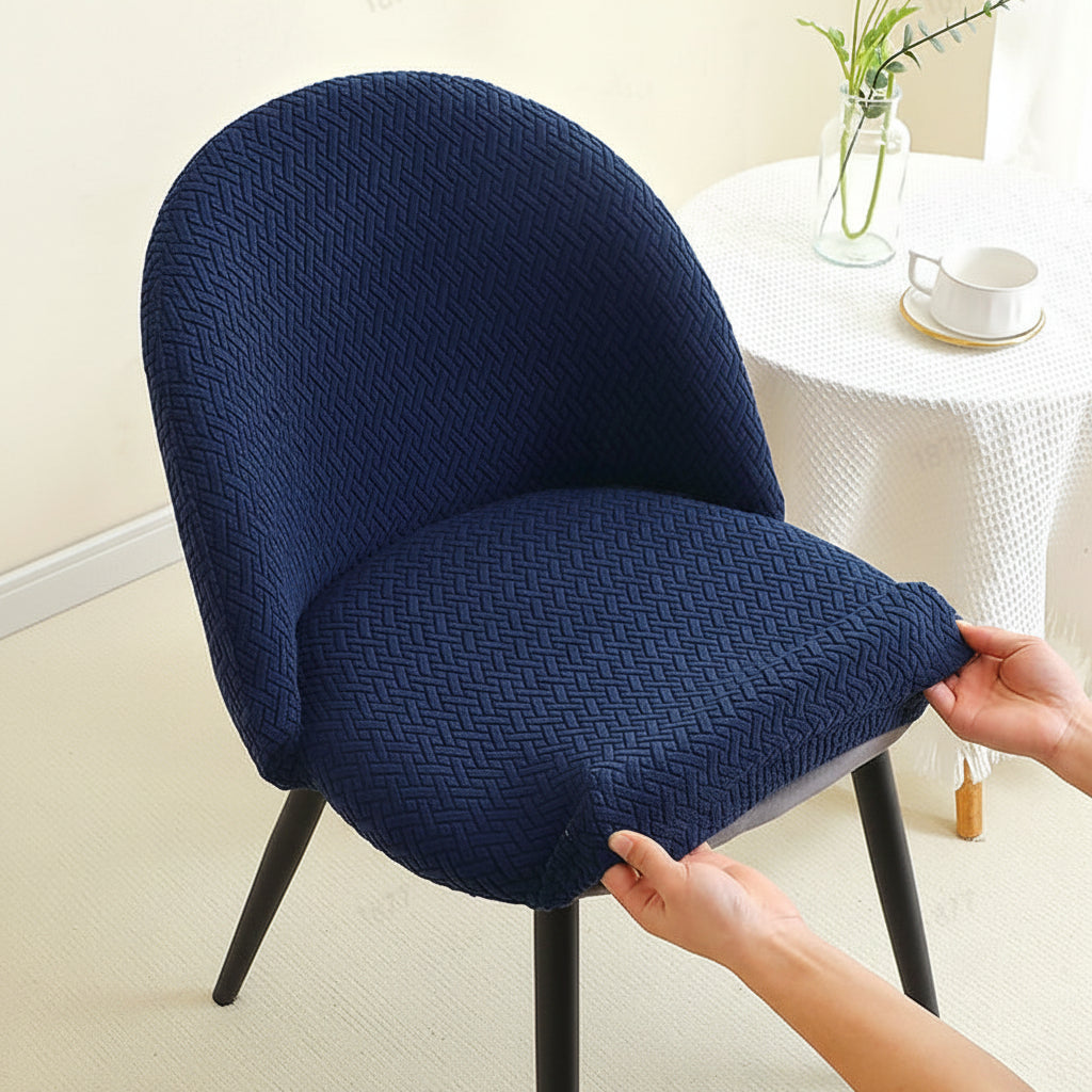 Elastische Stuhlhussen im Set für Esszimmerstühle, moderner Stretch-Bezug, waschbar, 4 bis 6 Stück | Sansoti