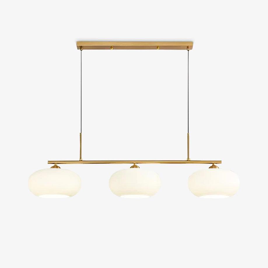Design Hanglamp met 3 Globe Kapjes - Stijlvolle Eetkamerverlichting voor Tafel en Kookeiland - Verstelbaar 150 cm - Nikkel of Goud - E26/E27 | Sansoti