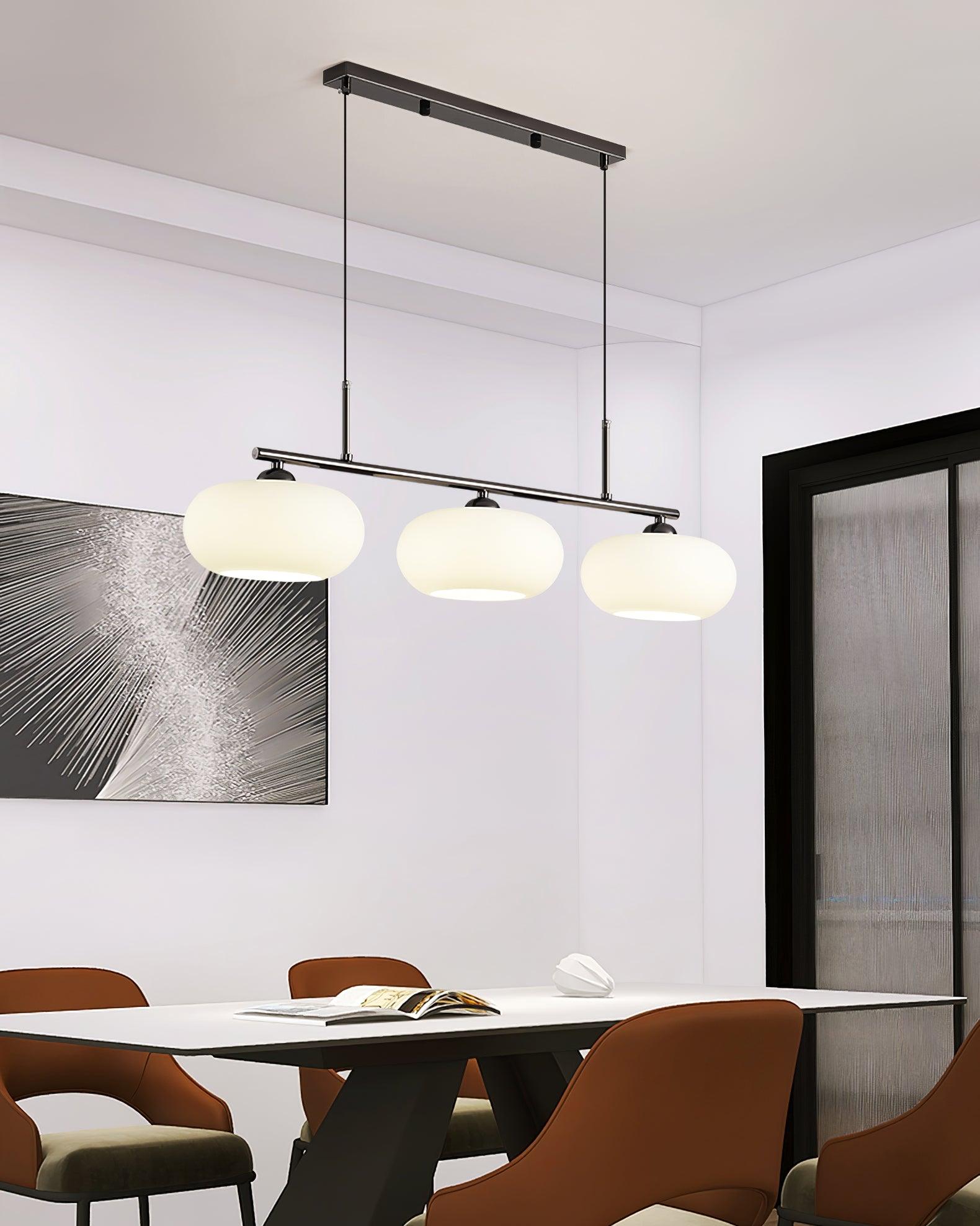 Design Hanglamp met 3 Globe Kapjes - Stijlvolle Eetkamerverlichting voor Tafel en Kookeiland - Verstelbaar 150 cm - Nikkel of Goud - E26/E27 | Sansoti