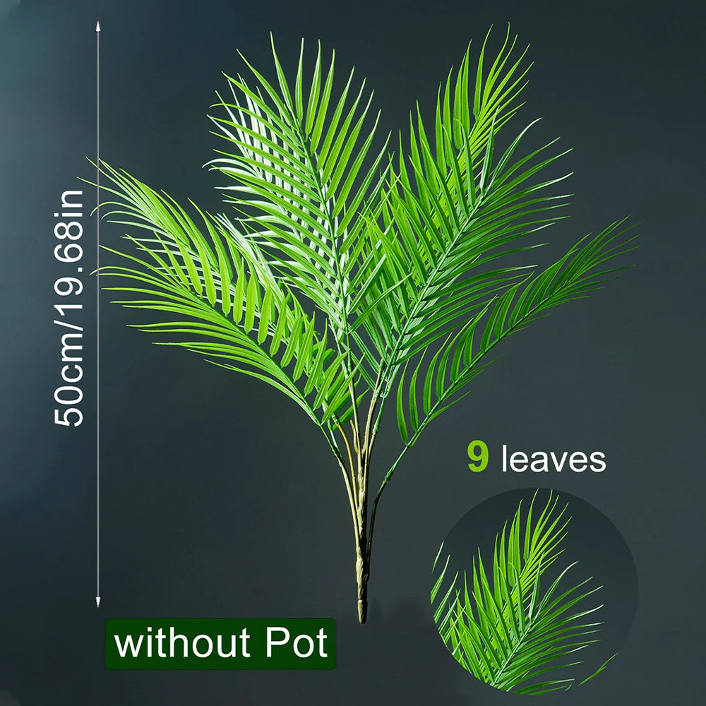 Kunstplant Areca Palm 50-88cm Tropisch Kunststof Woonkamer Kantoor Tuin Nep Palmboom Grote Kunstboom Binnen Buiten | Sansoti