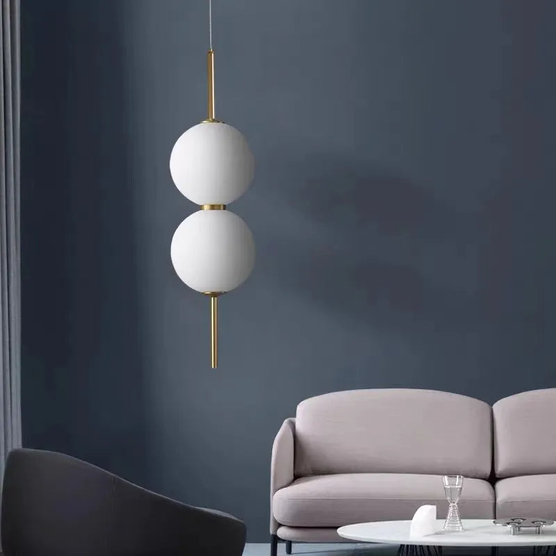 Moderne Glazen Hanglamp met 1, 2, 3 of 4 Lichtpunten – Eigentijds Design voor Slaapkamer, Eetkamer, Woonkamer | Sansoti