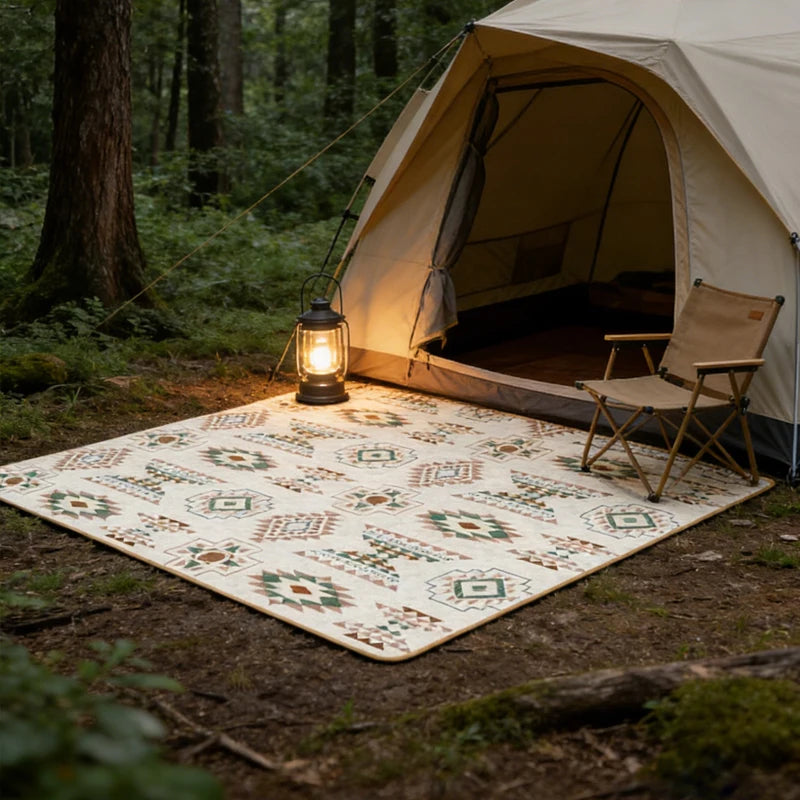 Buitenkleed Picknickmat Oxford 200x300 cm Bohemian Print Oprolbaar Campingmat Grasmat | Sansoti