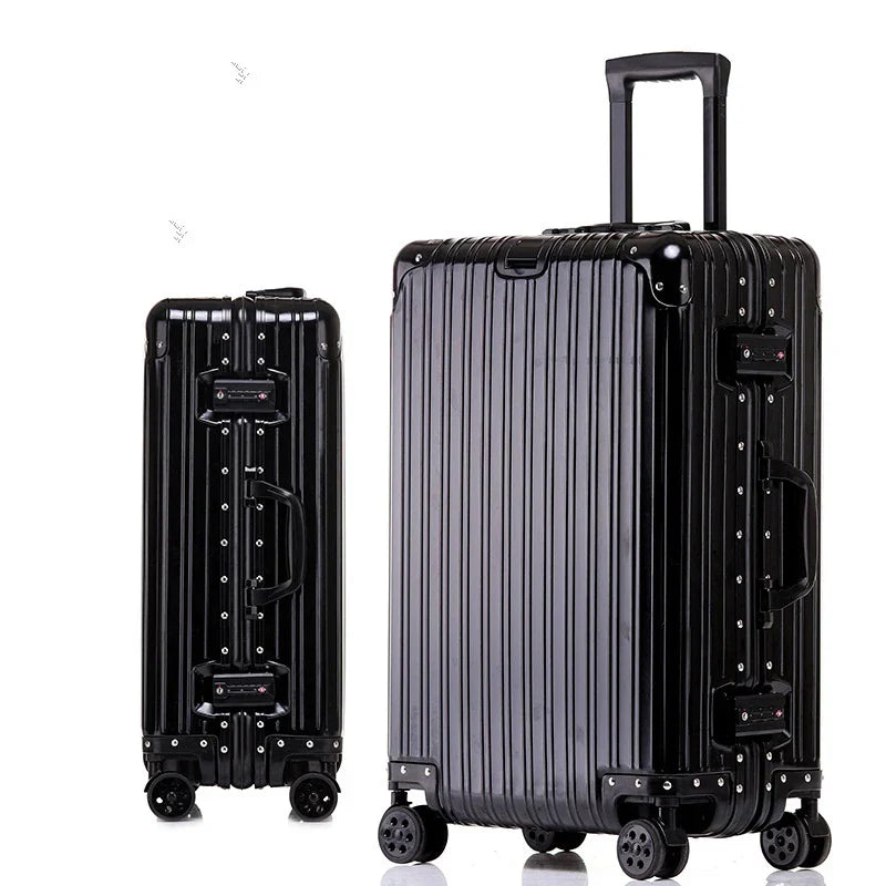 Aluminium-Magnesium Reiskoffer met TSA-Slot Zilver Zwart Rood Blauw | Sansoti