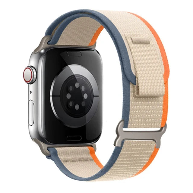 Bracelet de smartwatch en nylon Trail Loop, bracelet sport réglable avec boucle durable, bracelet multicolore pour poignet, actif | Sansoti
