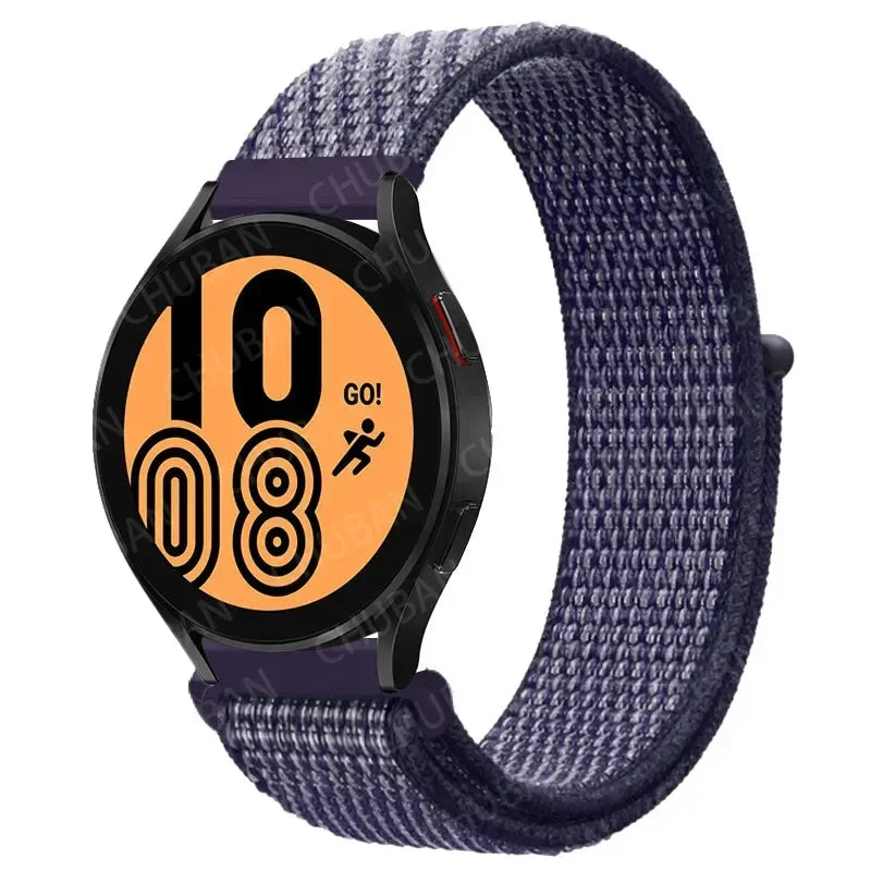 Nylonowy pasek sportowy do smartwatcha 20mm 22mm Oddychający Lekki Pasek typu Loop na nadgarstek Regulowany Trening Fitness | Sansoti
